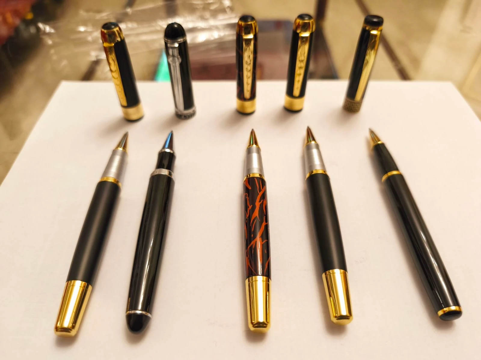Five metallic gel ink pens – photo 4
